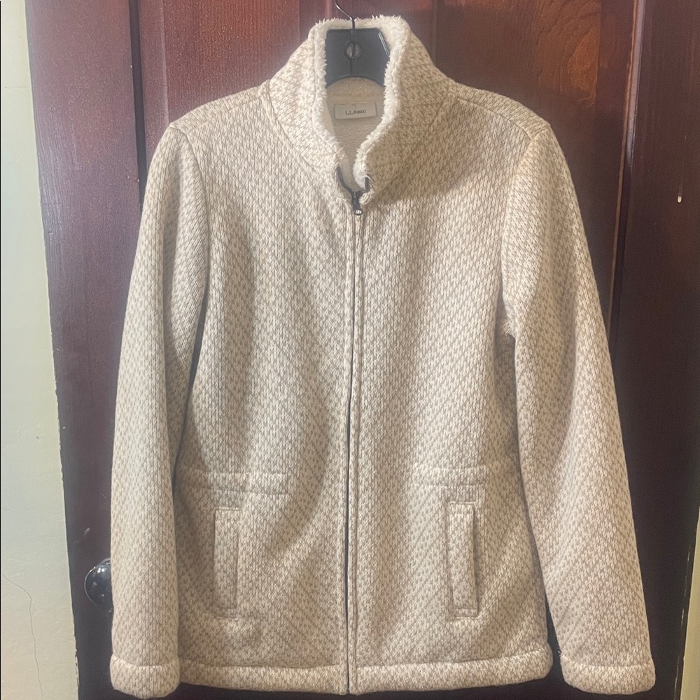 L.L. Bean Women's Tan Teddy Jacket